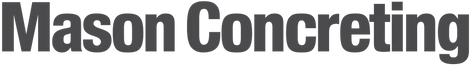 Mason concretin text logo